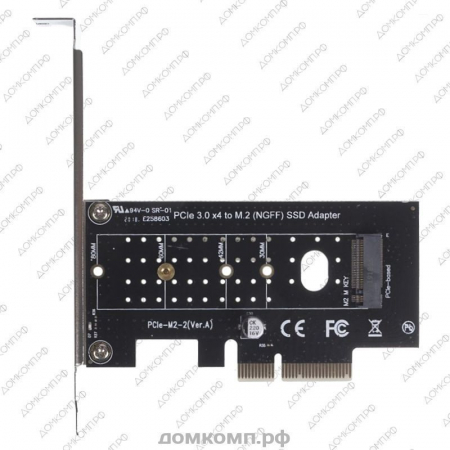 Адаптер SSD PCI-E M.2 NGFF V2 с радиатором недорого. домкомп.рф